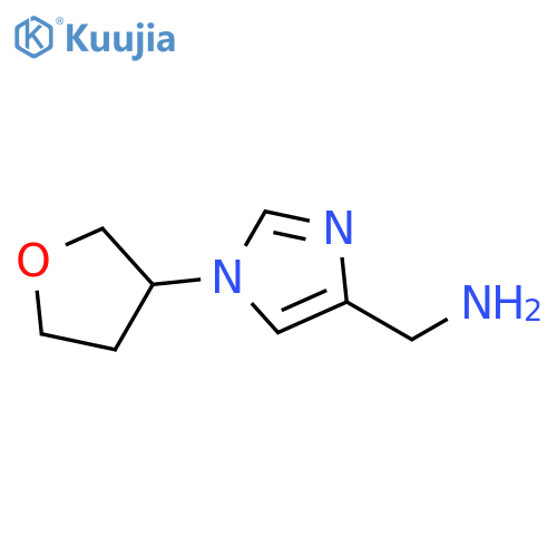 1H-Imidazole-4-methanamine, 1-(tetrahydro-3-furanyl)- structure