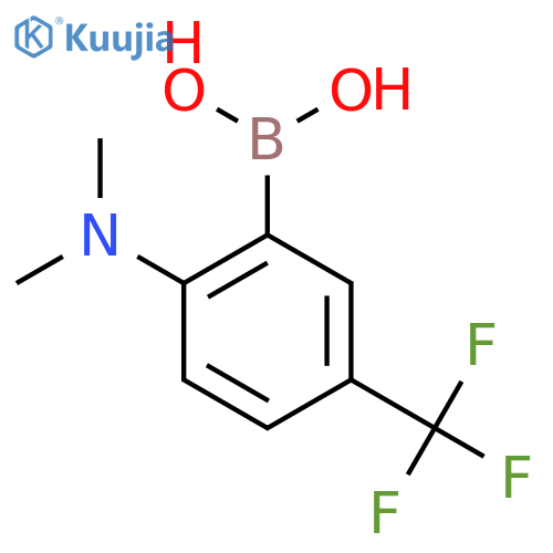 2-(Dimethylamino)-5-(trifluoromethyl)phenylboronic acid structure