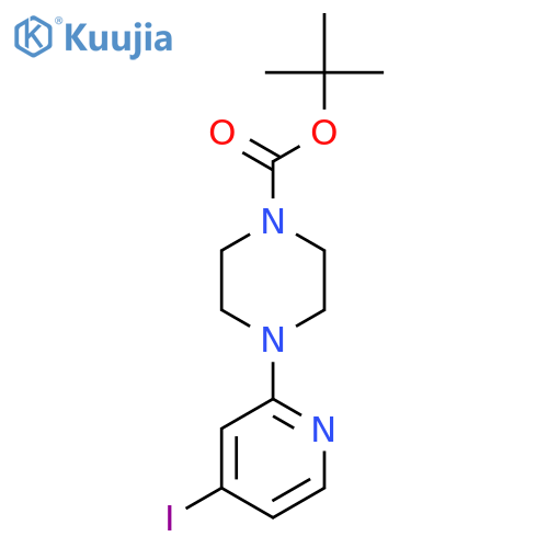 Tert-butyl 4-(4-iodopyridin-2-yl)piperazine-1-carboxylate structure