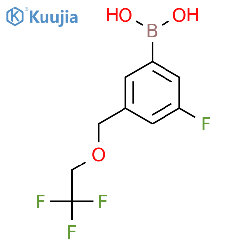3-Fluoro-5-((2,2,2-trifluoroethoxy)methyl)phenylboronic acid structure