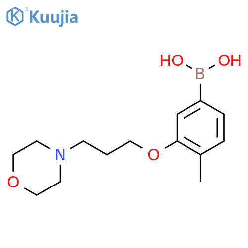 (4-Methyl-3-(3-morpholinopropoxy)phenyl)boronic acid structure