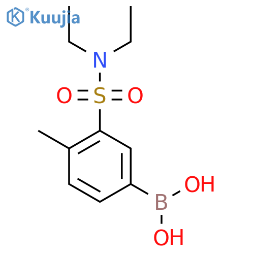 (3-(N,N-Diethylsulfamoyl)-4-methylphenyl)boronic acid structure