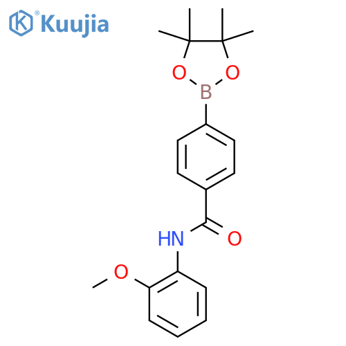 N-(2-Methoxyphenyl)-4-(4,4,5,5-tetramethyl-1,3,2-dioxaborolan-2-yl)benzamide structure