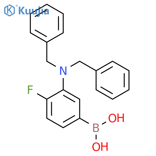 (3-(Dibenzylamino)-4-fluorophenyl)boronic acid structure