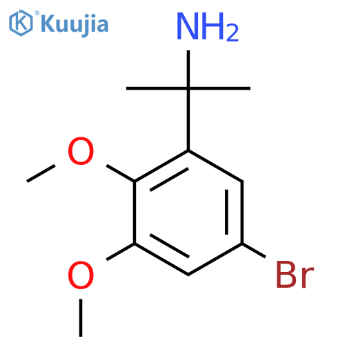 2-(5-bromo-2,3-dimethoxyphenyl)propan-2-amine structure