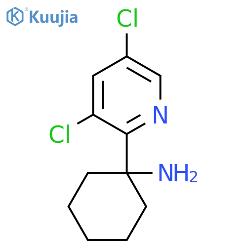 1-(3,5-dichloropyridin-2-yl)cyclohexan-1-amine structure