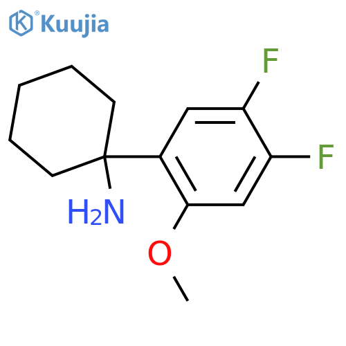 1-(4,5-difluoro-2-methoxyphenyl)cyclohexan-1-amine structure