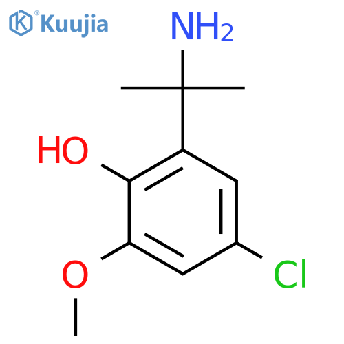 2-(2-aminopropan-2-yl)-4-chloro-6-methoxyphenol structure