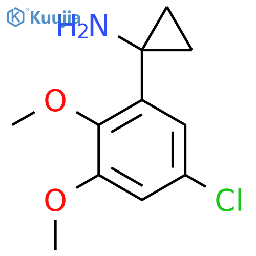 1-(5-chloro-2,3-dimethoxyphenyl)cyclopropan-1-amine structure