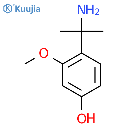 4-(2-aminopropan-2-yl)-3-methoxyphenol structure