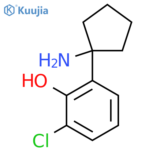 2-(1-Aminocyclopentyl)-6-chlorophenol structure