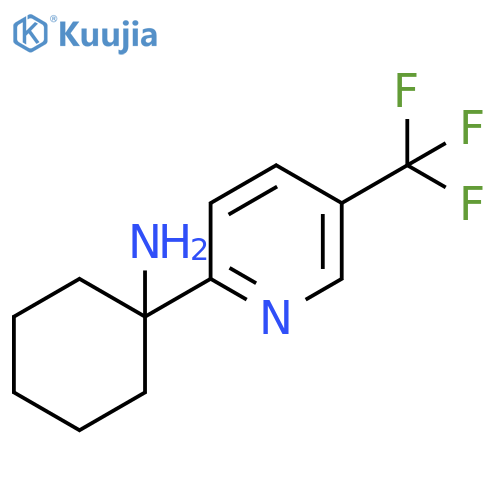 1-5-(trifluoromethyl)pyridin-2-ylcyclohexan-1-amine structure