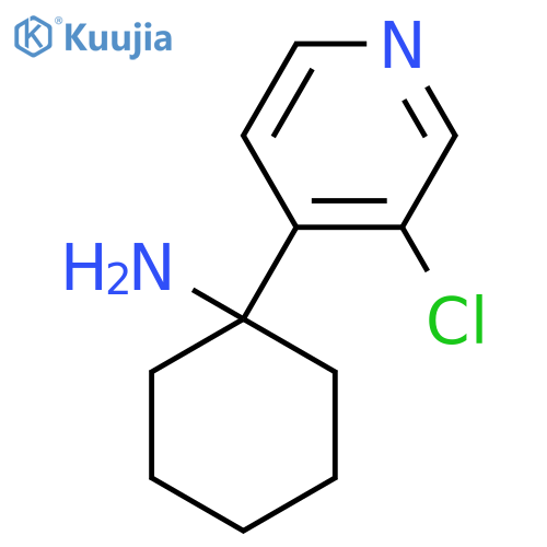 1-(3-chloropyridin-4-yl)cyclohexan-1-amine structure