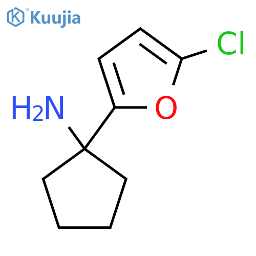 1-(5-chlorofuran-2-yl)cyclopentan-1-amine structure