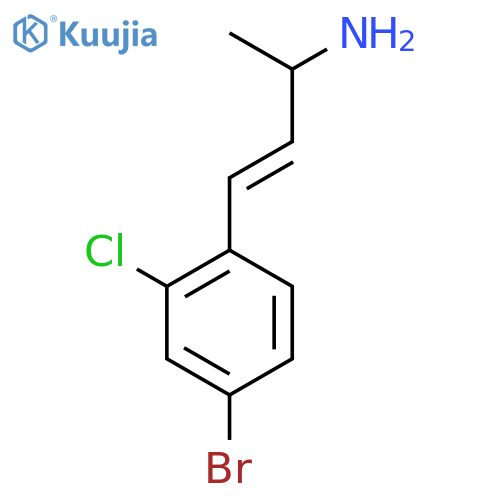 4-(4-bromo-2-chlorophenyl)but-3-en-2-amine structure
