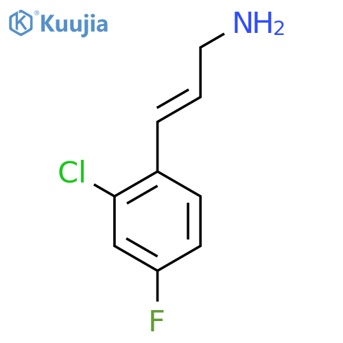 3-(2-chloro-4-fluorophenyl)prop-2-en-1-amine structure