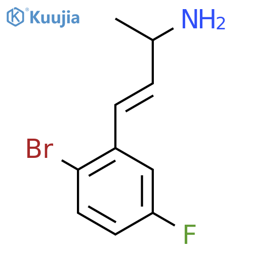4-(2-bromo-5-fluorophenyl)but-3-en-2-amine structure