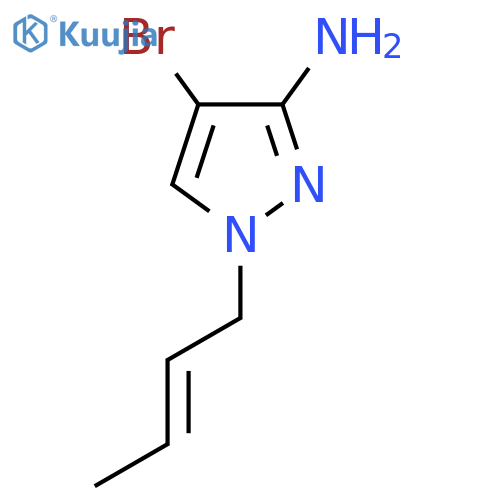 4-bromo-1-(but-2-en-1-yl)-1H-pyrazol-3-amine structure