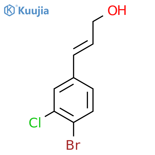 3-(4-bromo-3-chlorophenyl)prop-2-en-1-ol structure