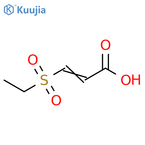 3-(ethanesulfonyl)prop-2-enoic acid structure