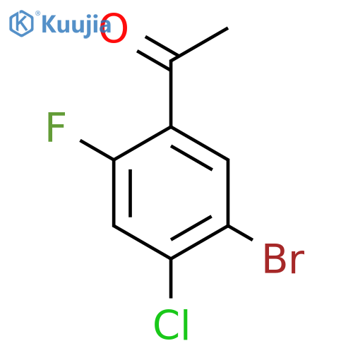 1-(5-Bromo-4-chloro-2-fluoro-phenyl)-ethanone structure