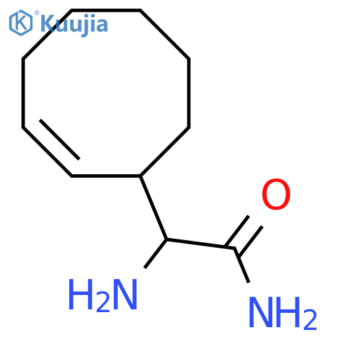 2-Amino-2-(cyclooct-2-en-1-yl)acetamide structure
