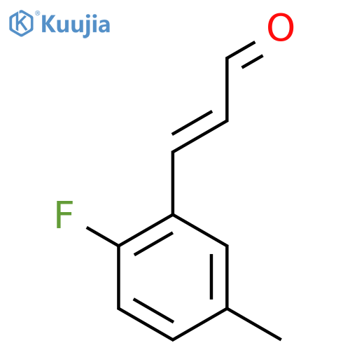 3-(2-fluoro-5-methylphenyl)prop-2-enal structure