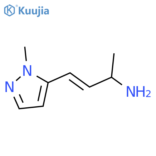4-(1-methyl-1H-pyrazol-5-yl)but-3-en-2-amine structure