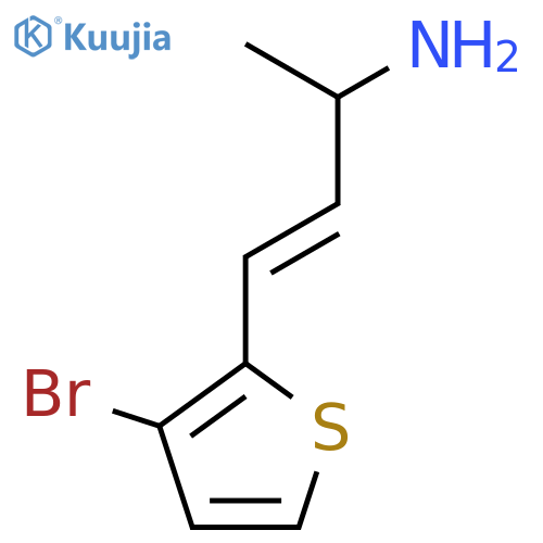 4-(3-bromothiophen-2-yl)but-3-en-2-amine structure