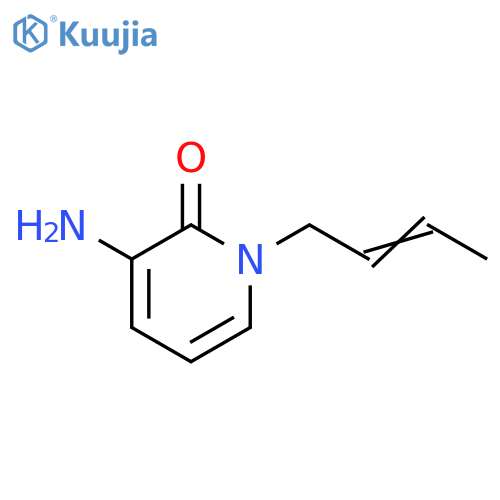 3-amino-1-(but-2-en-1-yl)-1,2-dihydropyridin-2-one structure