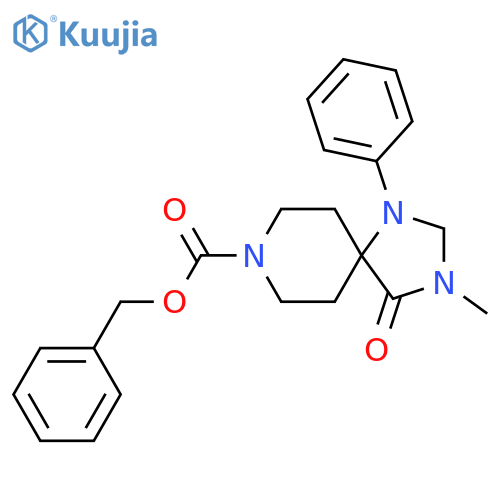 Benzyl 3-methyl-4-oxo-1-phenyl-1,3,8-triazaspiro[4.5]decane-8-carboxylate structure