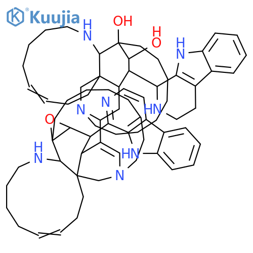 10H,22H-10,22-Ethano-9a,13-methanoazacycloundecino[3,2-e]azacyclopentadecine-22,23-diol, 12-[(6Z,9aR,13aS,14R,14aS,15aR,15bR,18Z)-1,2,3,4,5,8,9,14,14a,15b-decahydro-14-(9H-pyrido[3,4-b]indol-1-yl)-10H,13aH-15a,11-[3]octenooxireno[m]pyrido[3,4-j]-1-benzazacycloundecin-13-yl]-1,2,3,4,5,8,9,11,12,14,15... structure