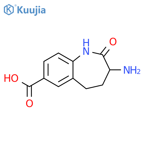1H-1-Benzazepine-7-carboxylic acid, 3-amino-2,3,4,5-tetrahydro-2-oxo- structure
