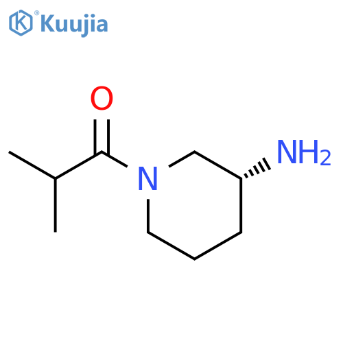 1-Propanone, 1-[(3R)-3-amino-1-piperidinyl]-2-methyl- structure