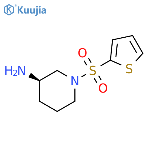 (3R)-1-(thiophene-2-sulfonyl)piperidin-3-amine structure