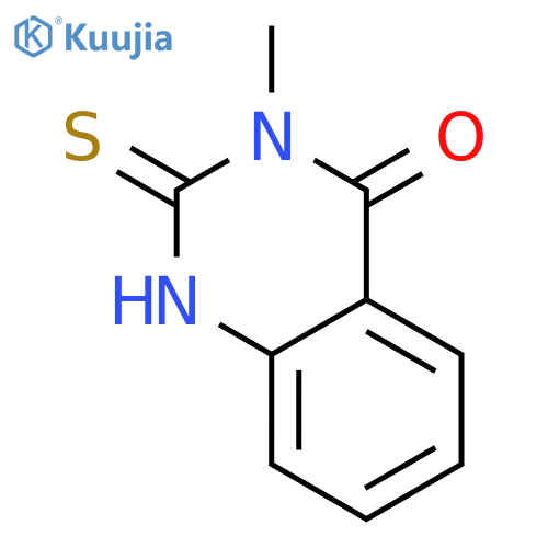 3-methyl-2-sulfanyl-3,4-dihydroquinazolin-4-one structure