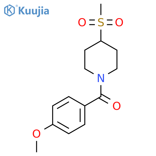 4-methanesulfonyl-1-(4-methoxybenzoyl)piperidine structure