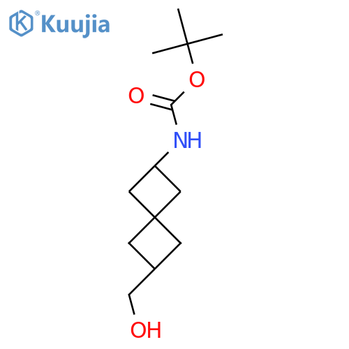 tert-butyl N-[6-(hydroxymethyl)spiro[3.3]heptan-2-yl]carbamate structure