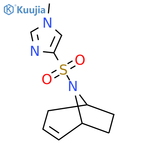 (1R,5S)-8-((1-methyl-1H-imidazol-4-yl)sulfonyl)-8-azabicyclo[3.2.1]oct-2-ene structure