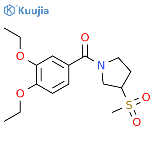 1-(3,4-diethoxybenzoyl)-3-methanesulfonylpyrrolidine structure