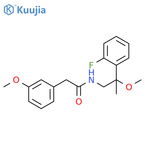 N-[2-(2-Fluorophenyl)-2-methoxypropyl]-3-methoxybenzeneacetamide structure