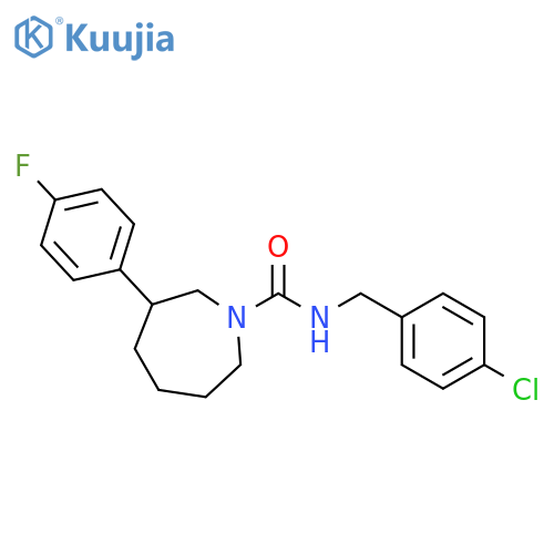 N-[(4-chlorophenyl)methyl]-3-(4-fluorophenyl)azepane-1-carboxamide structure