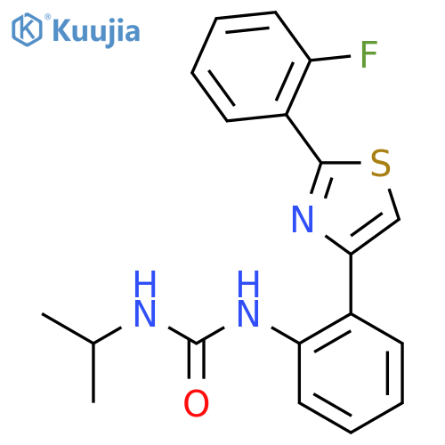 1-(2-(2-(2-Fluorophenyl)thiazol-4-yl)phenyl)-3-isopropylurea structure