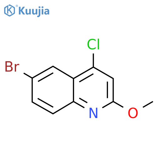 6-Bromo-4-chloro-2-methoxyquinoline structure