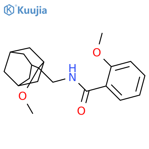 2-methoxy-N-[(2-methoxy-2-adamantyl)methyl]benzamide structure
