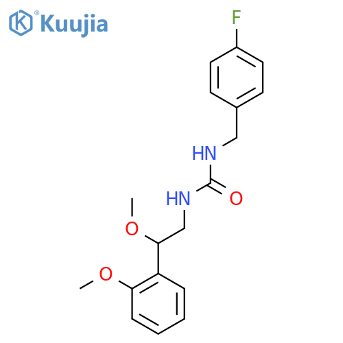 1-(4-Fluorobenzyl)-3-(2-methoxy-2-(2-methoxyphenyl)ethyl)urea structure