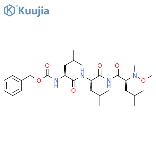 L-Leucinamide,N-[(phenylmethoxy)carbonyl]-L-leucyl-L-leucyl-N-methoxy-N-methyl- structure