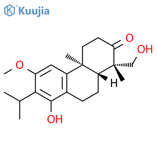 2(1H)-Phenanthrenone, 3,4,4a,9,10,10a-hexahydro-8-hydroxy-1-(hydroxymethyl)-6-methoxy-1,4a-dimethyl-7-(1-methylethyl)-, (1S,4aS,10aR)- structure