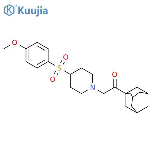 2-(adamantan-1-yl)-1-[4-(4-methoxybenzenesulfonyl)piperidin-1-yl]ethan-1-one structure