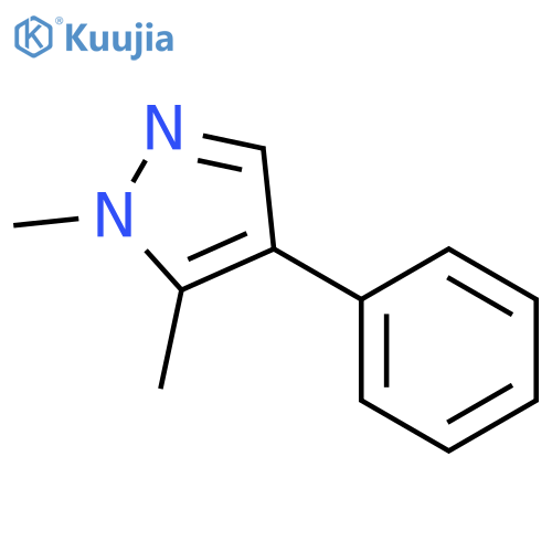 1,5-dimethyl-4-phenyl-1H-pyrazole structure